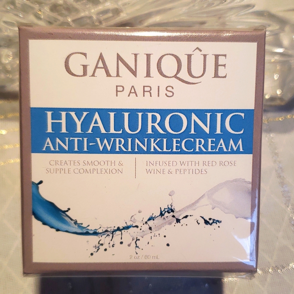Ganique Paris Hyaluronic Anti-Wrinkle Cream NIB Wine Peptides USA 🎉HP🎉 - Picture 3 of 7